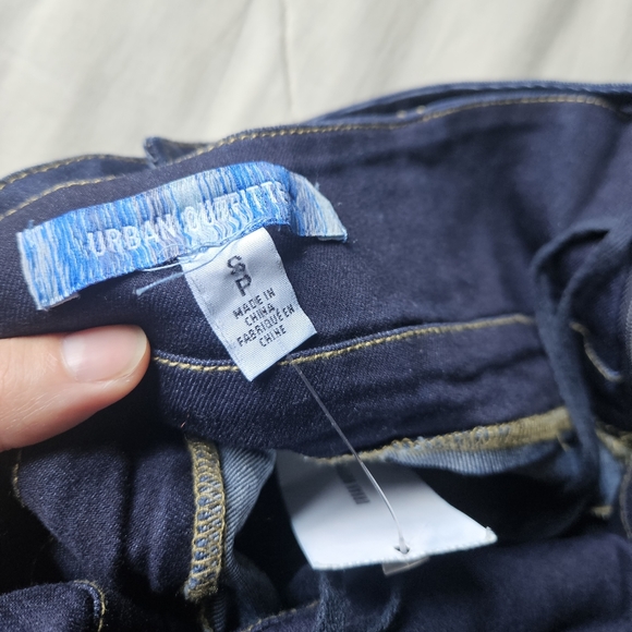 URBAN OUTFITTERS Jenny Denim Bustier Mini Dress Dark Denim Small NWT UO - Picture 5 of 15